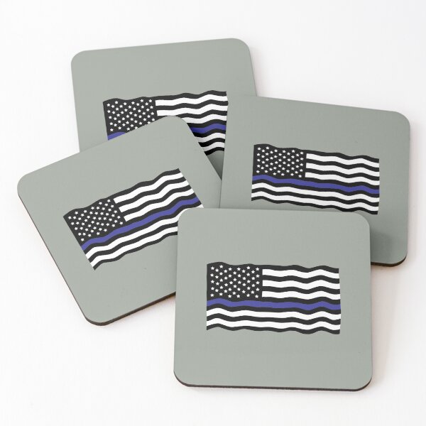 Item preview, Thin Blue Line Police Flag designed and sold by Sheepherder120.