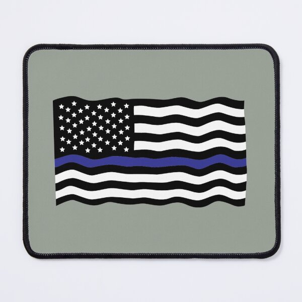 Item preview, Thin Blue Line Police Flag designed and sold by Sheepherder120.