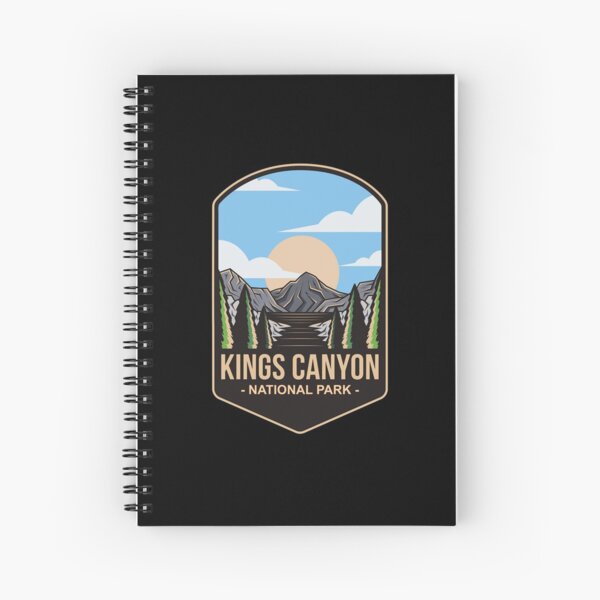 Kings Canyon National Park, For Mountain Lovers, Camping Lovers Spiral Notebook