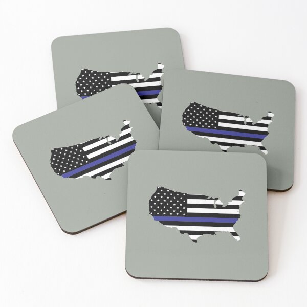 Item preview, Thin Blue Line Police USA Flag designed and sold by Sheepherder120.