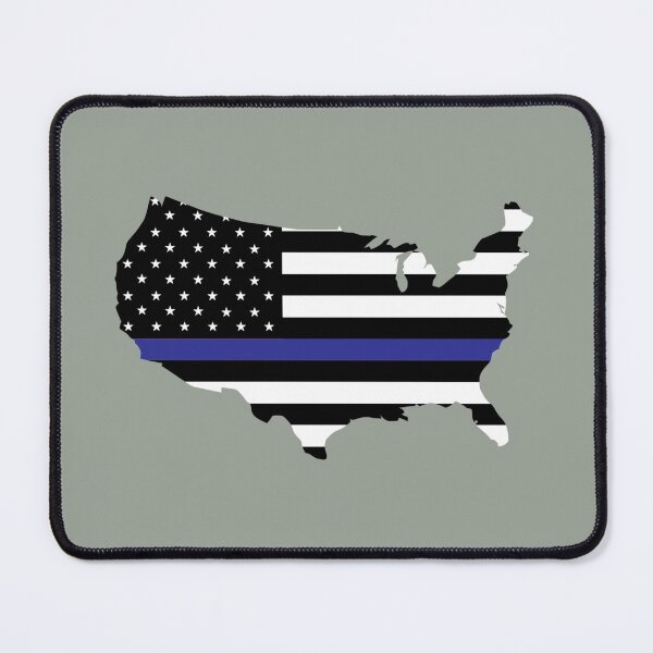 Item preview, Thin Blue Line Police USA Flag designed and sold by Sheepherder120.