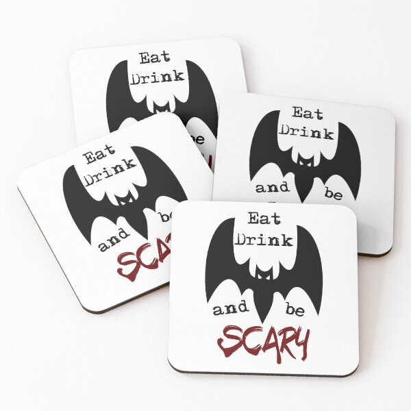 Item preview, Eat Drink And Be Scary (Black) designed and sold by superdumb70.