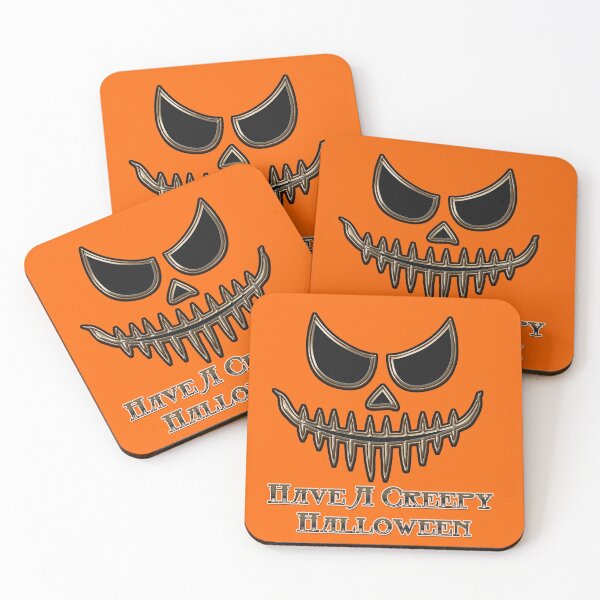 Item preview, Have a Creepy Halloween, Grinning Pumpkin Face designed and sold by ronnieyoung.