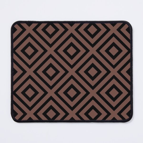 Item preview, Brown and Black Line Pattern 40 Squares 2021-2022 Trending Color - Colour- Shade- Hue Pantone Root Beer 19-1228 designed and sold by ColorOfTheYears.