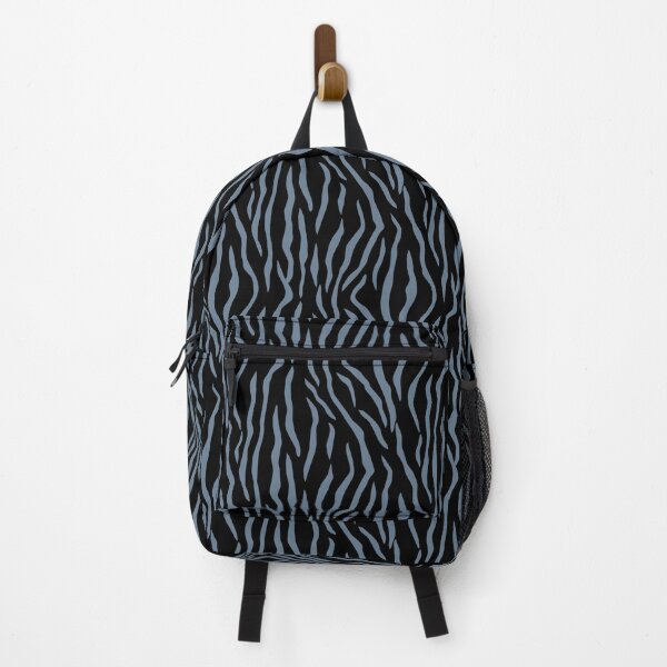 Item preview, Blue and Black Tiger Stripes Pattern 2021-2022 Autumn/Winter Trending Color - Hue- Shade- Colour Pantone Spring Lake 18-4221 designed and sold by ColorOfTheYears.