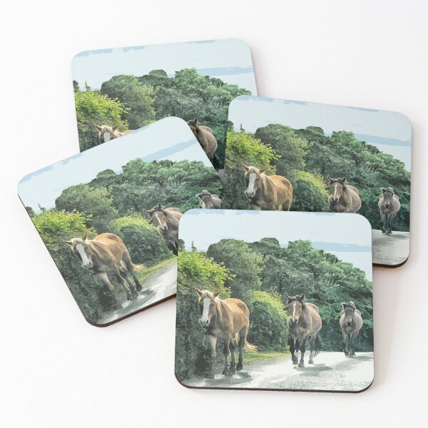 Item preview, New Forest Ponies, National Park Hampshire England uk. designed and sold by BarbaraGlebska.