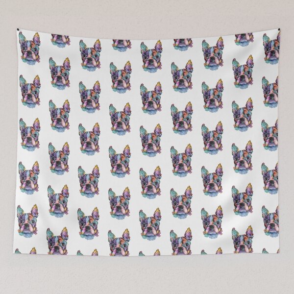 Artikelvorschau, Boston Terrier, Boston Terrier Liebhaber Geschenk, Boston Terrier Blumen, Blumen Boston Terrier, Blumen Boston Terrier, Boston Terrier Kunst, Boston Terrier Besitzer, Boston Terrier feminin entworfen und verkauft von Beaniebow.