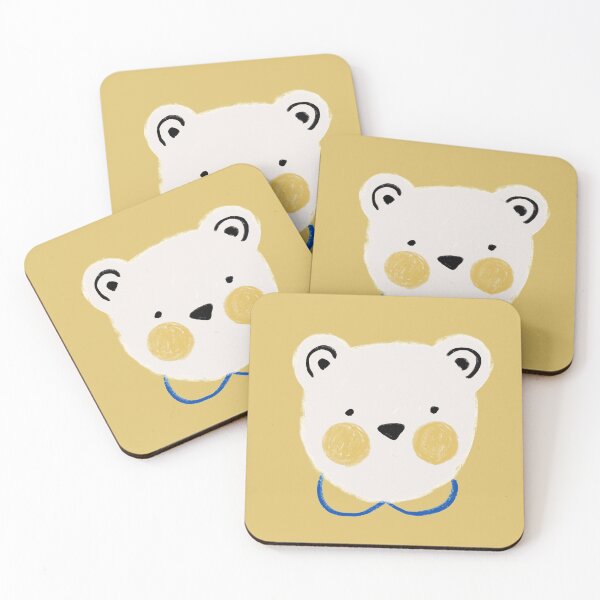 Item preview, White bear with checks designed and sold by Irene-Creator.