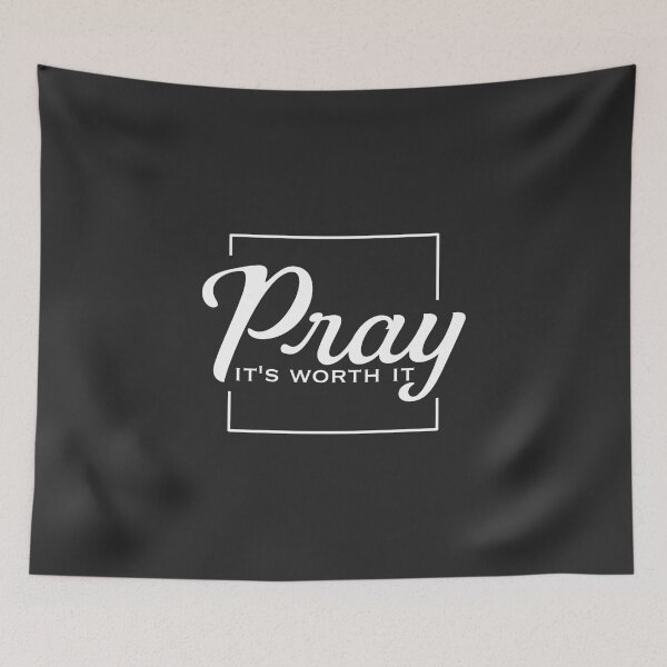 Item preview, Christian Design - Pray, it's worth it. designed and sold by simplydesignart.
