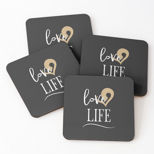 Item preview, Christian Design - Love life with Gold Heart Graphic designed and sold by simplydesignart.