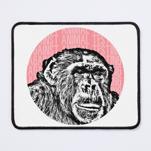 Item preview, Against Animal Testing Monkey Stencil designed and sold by RevolutionInPaint.