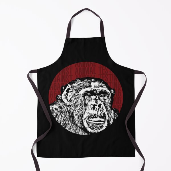 Item preview, Against Animal Testing Monkey Stencil designed and sold by RevolutionInPaint.