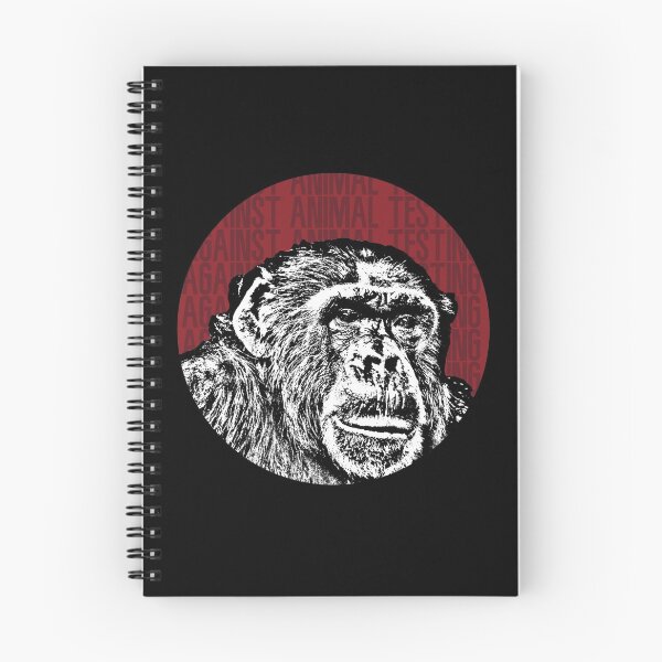 Item preview, Against Animal Testing Monkey Stencil designed and sold by RevolutionInPaint.