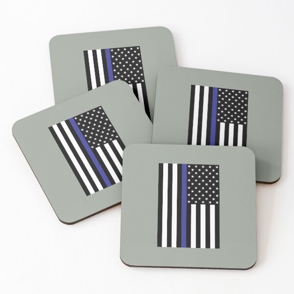 Item preview, Thin Blue Line Police Flag designed and sold by Sheepherder120.