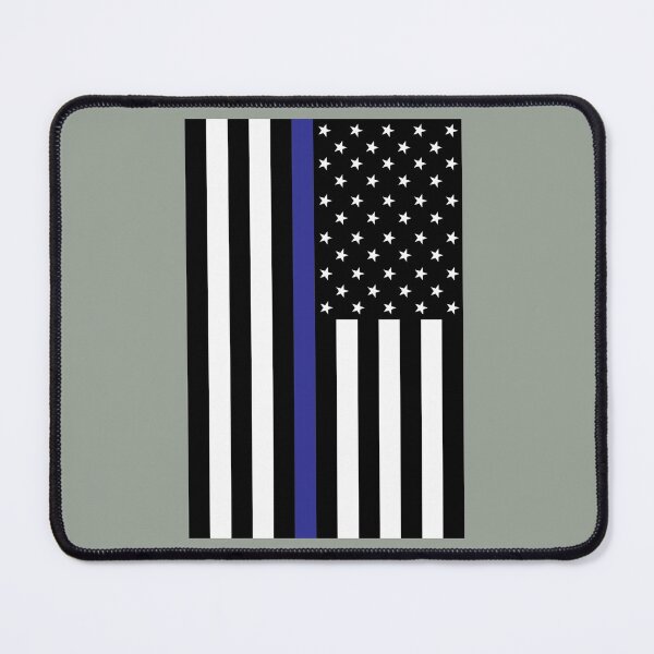 Item preview, Thin Blue Line Police Flag designed and sold by Sheepherder120.
