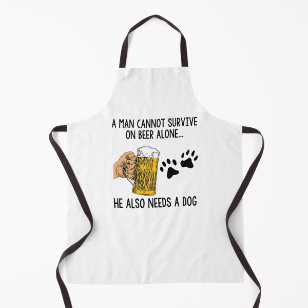 Item preview, A Man Cannot Survive On Beer Alone He Also Needs A Dog designed and sold by Brittney Poe.