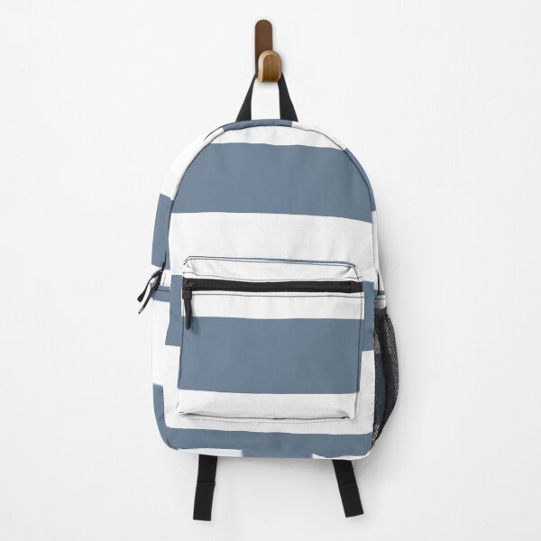 Item preview, Blue and White Horizontal Line - Stripe Pattern 2021-2022 Autumn/Winter Trending Color - Hue- Shade- Colour Pantone Spring Lake 18-4221 designed and sold by ColorOfTheYears.