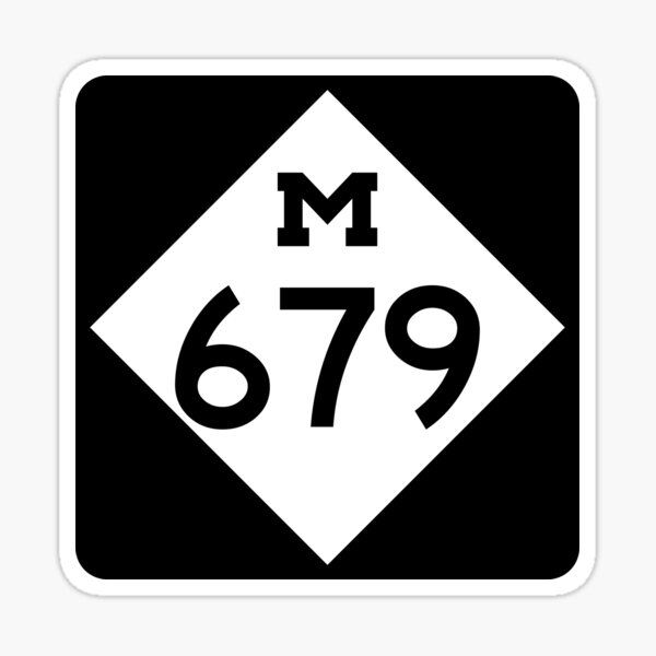 Michigan State Route 679 (Area Code 679) Sticker