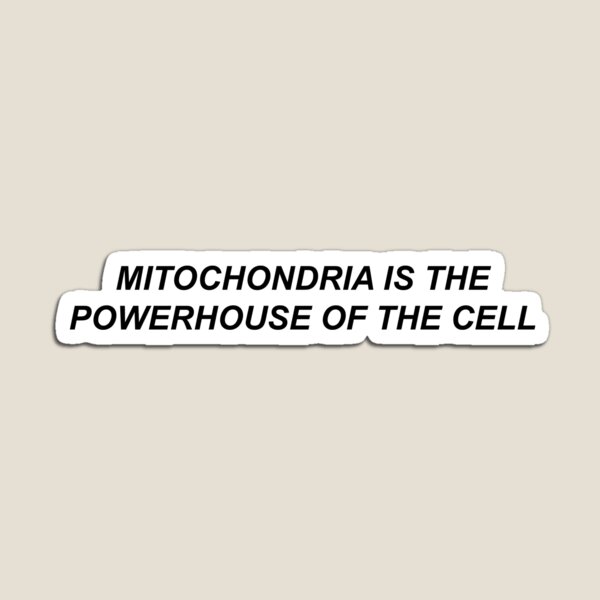 Mitochondria is the powerhouse of the cell Magnet