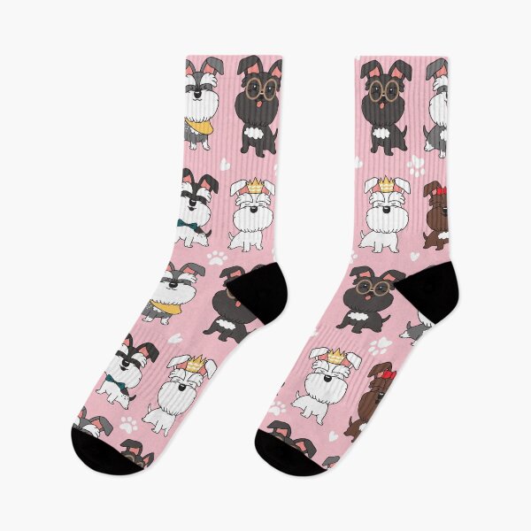Item preview, Kawaii Fashion Miniature Schnauzer Dogs designed and sold by Lulupainting.