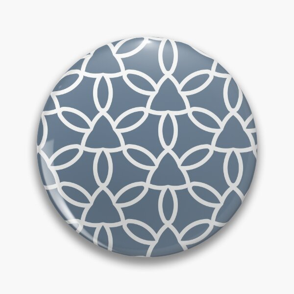 Item preview, Blue and White Abstract Modern Flower Pattern 2021-2022 Autumn/Winter Trending Color - Hue- Shade- Colour Pantone Spring Lake 18-4221 designed and sold by ColorOfTheYears.