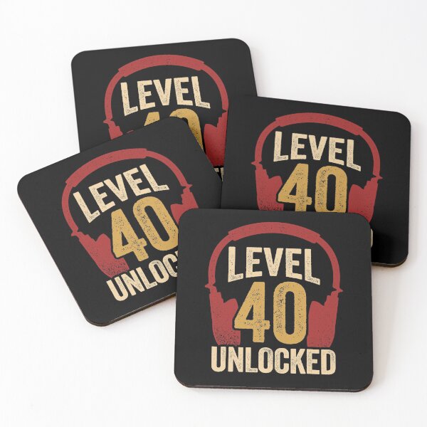 Item preview, Level 40 Unlocked Video Gaming Gamer Birthday Gift designed and sold by Marcid95.