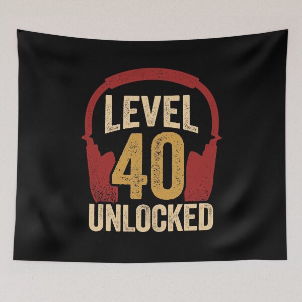 Item preview, Level 40 Unlocked Video Gaming Gamer Birthday Gift designed and sold by Marcid95.