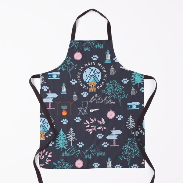 Item preview, camping in rain with a dog designed and sold by vidyaroul.