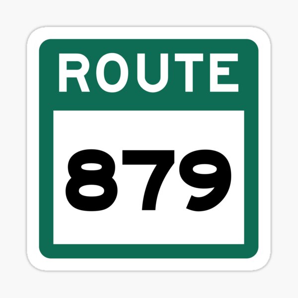Newfoundland and Labrador Highway 879 (Area Code 879) Sticker