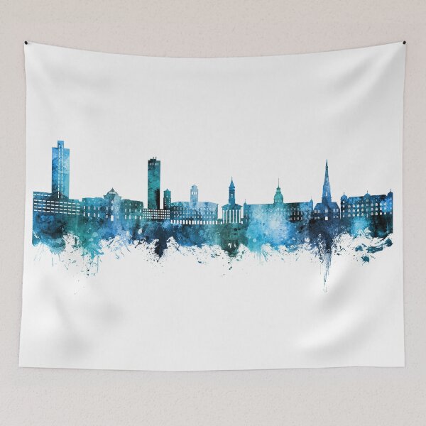 Item preview, Karlsruhe Germany Skyline designed and sold by ArtPrints.