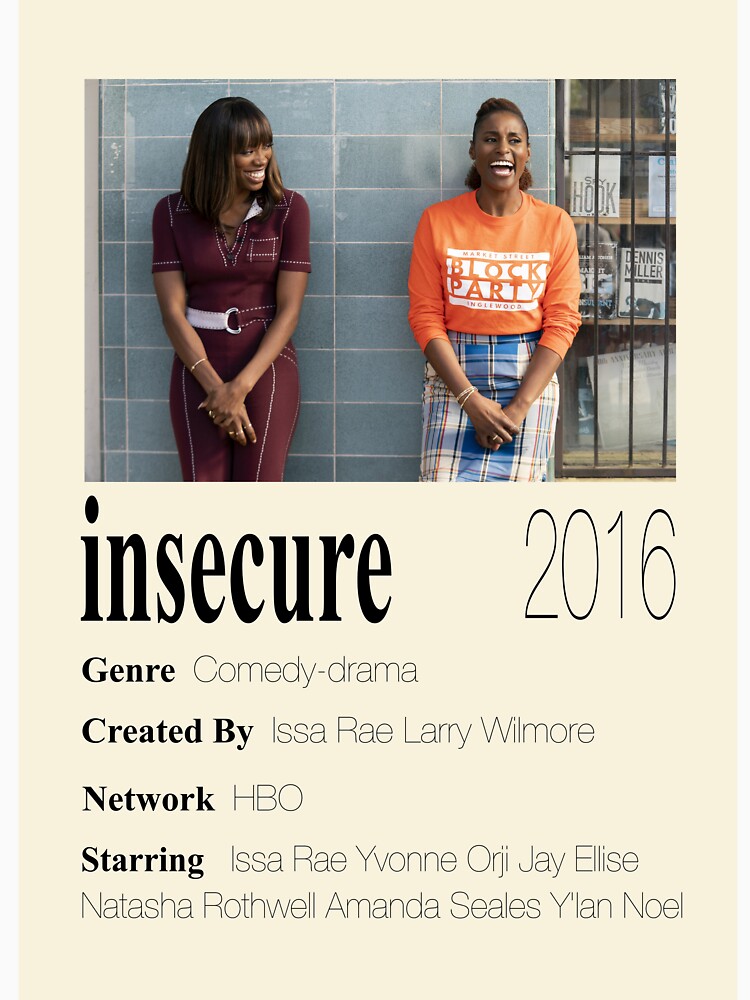 "Insecure Poster" T-shirt for Sale by tlee322 | Redbubble | insecure t ...