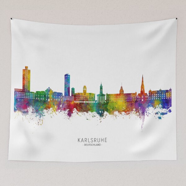 Item preview, Karlsruhe Germany Skyline designed and sold by ArtPrints.