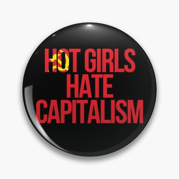 Item preview, Hot Girls Hate Capitalism (USSR Slogan Design) designed and sold by RevolutionInPaint.
