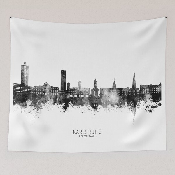 Item preview, Karlsruhe Germany Skyline designed and sold by ArtPrints.