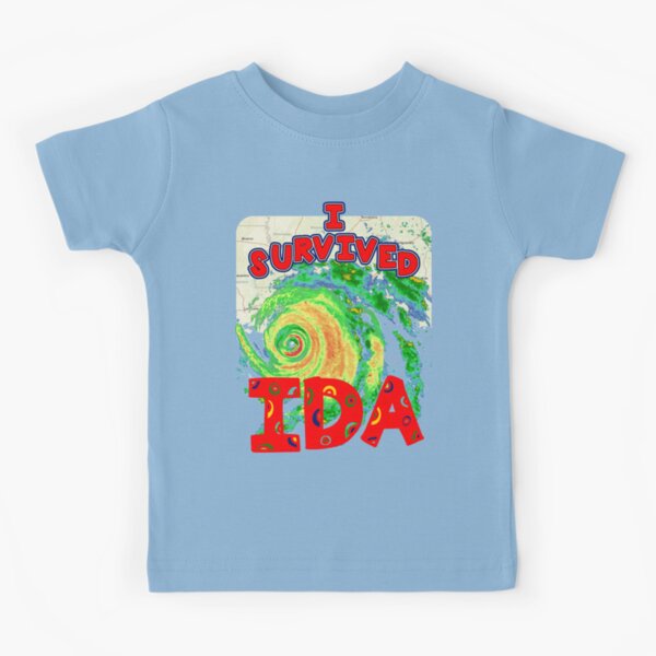 Item preview, I SURVIVED Hurricane IDA 2021 - with hurricane text by Orikall designed and sold by HippieWorks.