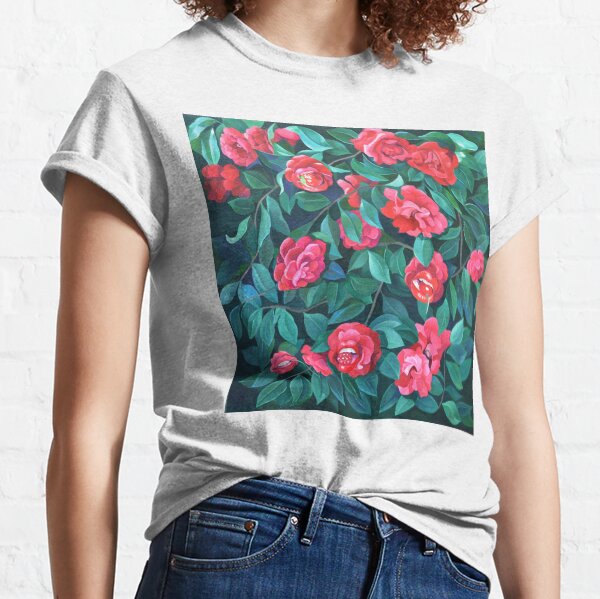 "Camellias, lips and berries" Classic T-Shirt