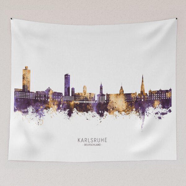 Item preview, Karlsruhe Germany Skyline designed and sold by ArtPrints.