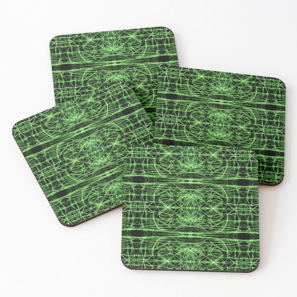Item preview, Liquid Light Series #39 ~ Green Abstract Fractal Pattern designed and sold by Ascension Vibrations.