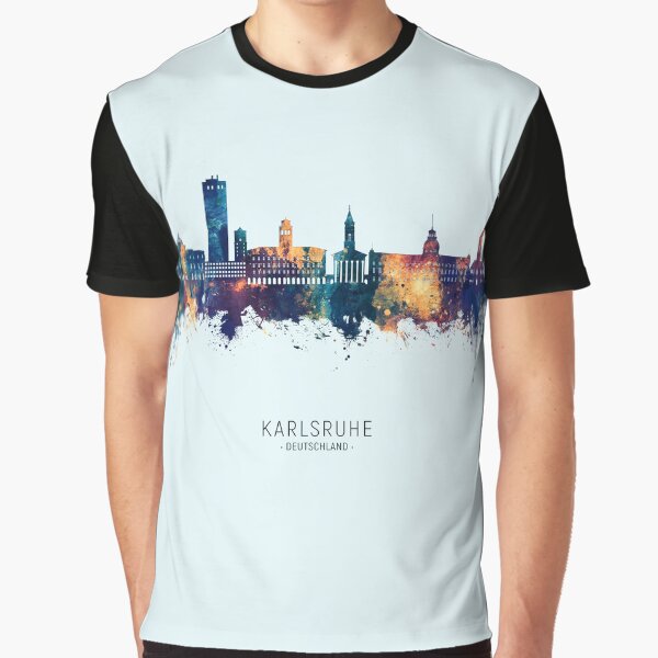Item preview, Karlsruhe Germany Skyline designed and sold by ArtPrints.