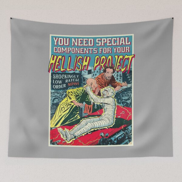 Item preview, Vintage Electricity Mummy Retro Horror Poster Halloween Electro Engineer Gift designed and sold by TheAplus.