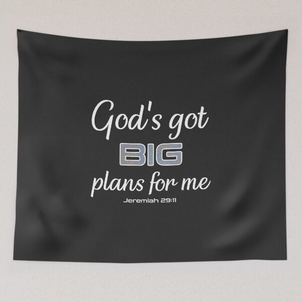 Item preview, Christian Design - God's Got Big Plans for Me - Bible Verse, Jeremiah 29:11 designed and sold by simplydesignart.