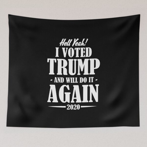 Item preview, Hell yeah! I voted Trump and will do it again 2020 designed and sold by Zexten.