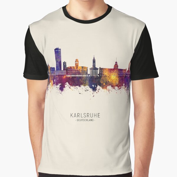 Item preview, Karlsruhe Germany Skyline designed and sold by ArtPrints.