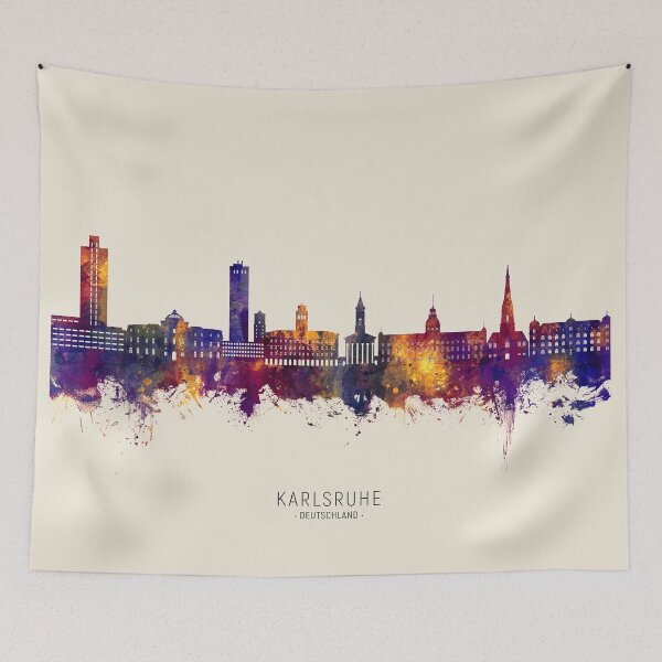 Item preview, Karlsruhe Germany Skyline designed and sold by ArtPrints.