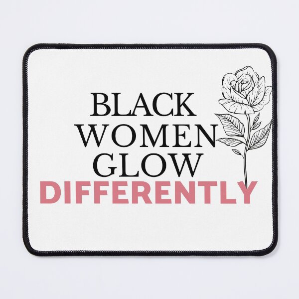 Item preview, funny-cute-tee-black women glow differently shirt-black women glow-black women glow differently-empowering tee-strong great idea-empowerment graphic design designed and sold by Nicetyshop.