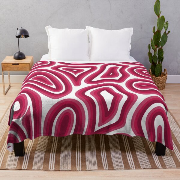 Item preview, Full pink retro swirl design  designed and sold by rheabhargava.