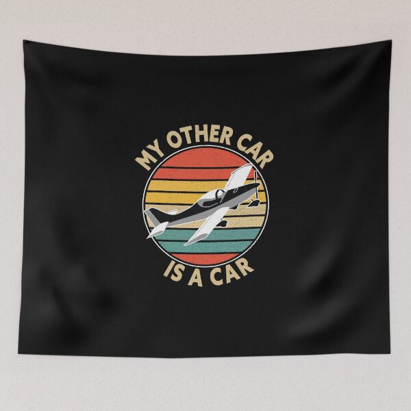 Item preview, Microlight Breezer B400 "My other car is a car" pilot airplane gift designed and sold by Raika-Kokuin.