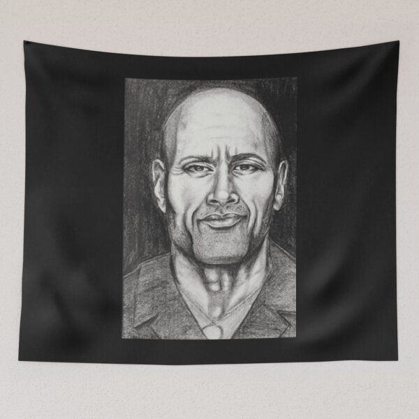 Item preview, Dwayne Johnson portrait Classic designed and sold by JorgekOquendo.