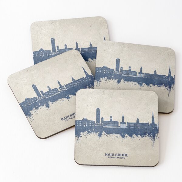 Item preview, Karlsruhe Germany Skyline designed and sold by ArtPrints.