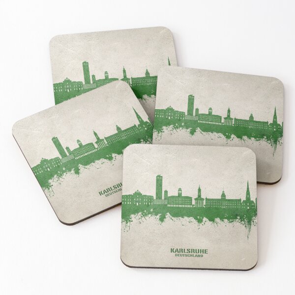 Item preview, Karlsruhe Germany Skyline designed and sold by ArtPrints.